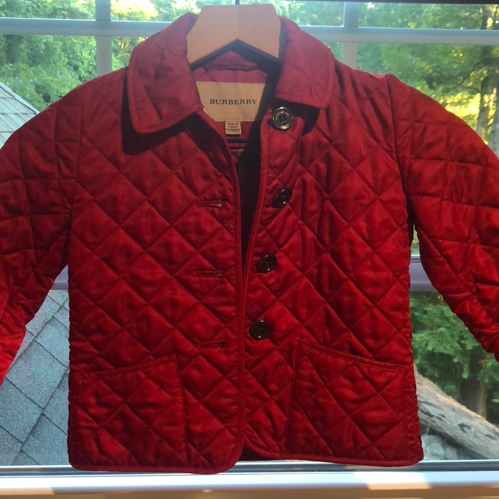 authentic Burberry jacket & matching bucket hat